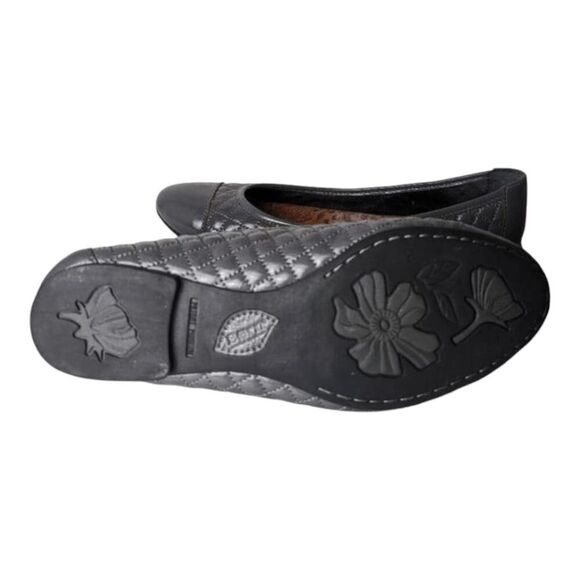 BORN Riley Grey Leather Ballet Flat Size 7.5 - Picture 8 of 8